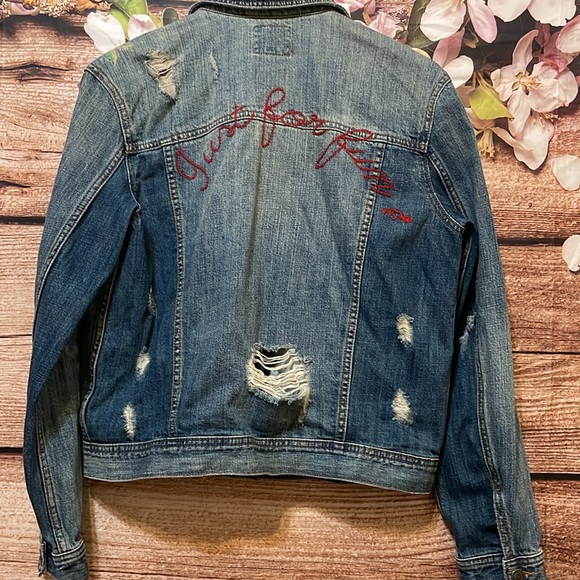 American Eagle jean jacket ‘just for fun’ - Picture 5 of 8
